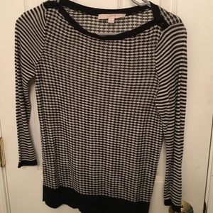 Black and white shirt